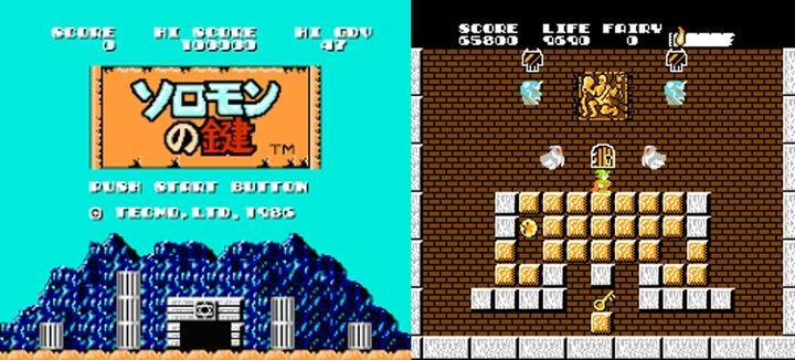 Videojuego Solomon's Key para NES