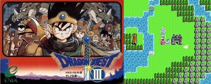 Videojuego Dragon Quest III para NES 