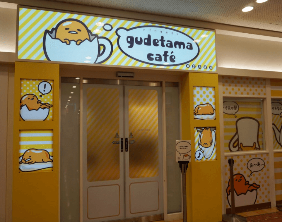 Character Cafes in Japan Gudetama!