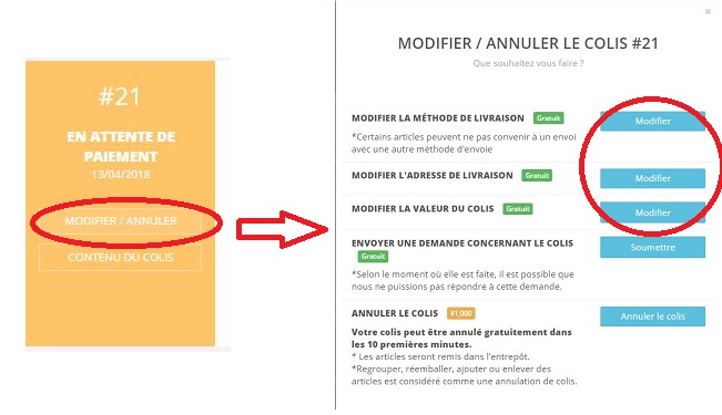 modification information ZenMarket