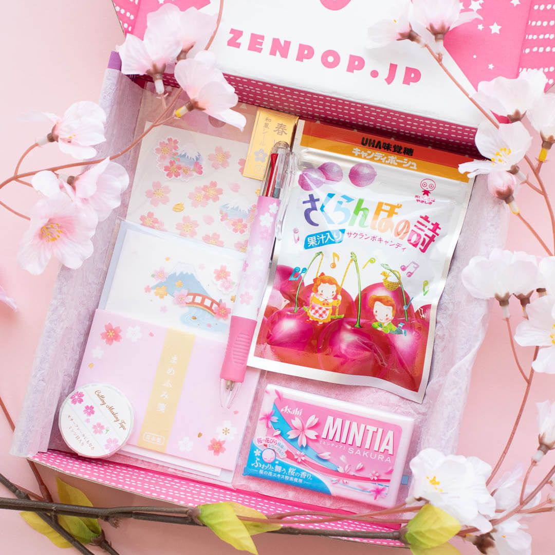 ZenPop's first-ever Limited Edition Pack: Sakura Stationery and Sweets