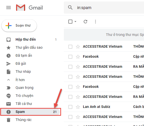 Gmail Spam Folder Check