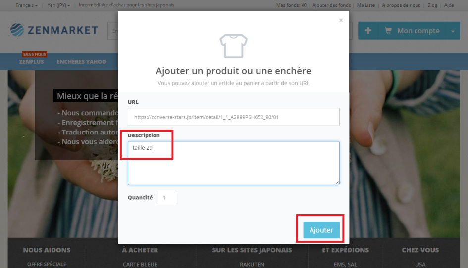 zenmarket - service d'achat sur les sites japonais tutoriel achat par zenmarket