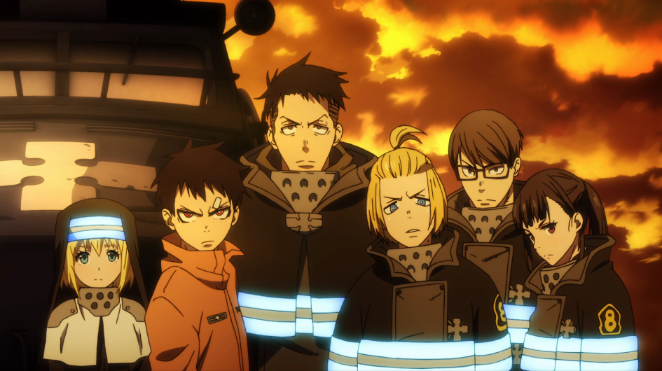 Fire force team mates together
