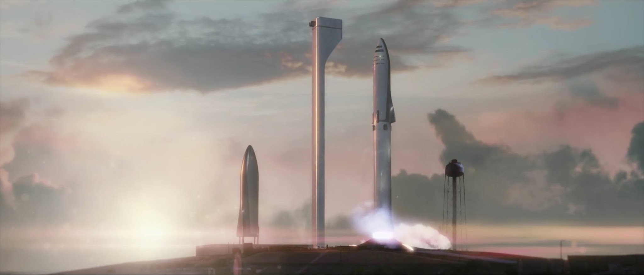 SpaceX's Big Falcon Rocket launching from earth - yusaku Maezawa ZOZOTOWN CEO